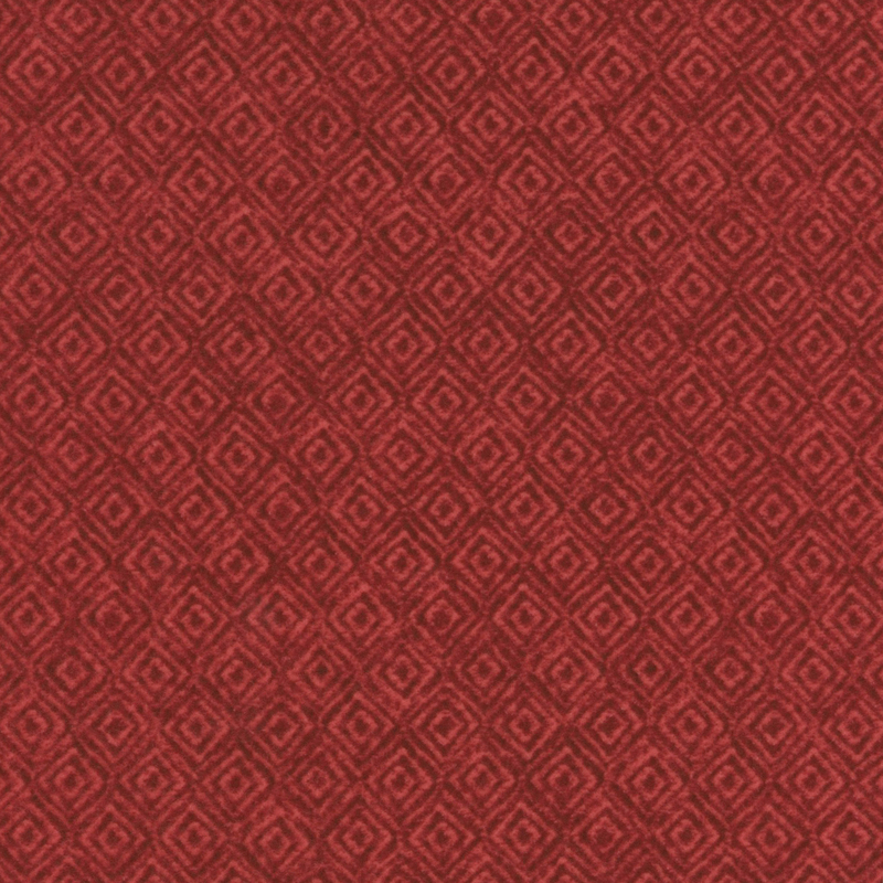 red flannel fabric with geometric designs 