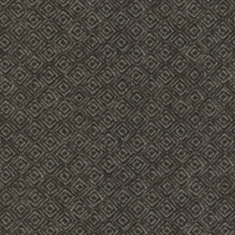 black and gray flannel fabric with geometric designs 