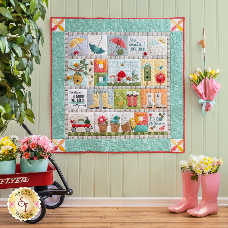 Kimberbell - Spring Showers Quilt Kit - Machine Embroidery | Shabby Fabrics