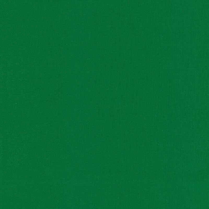 Close up image of green fabric Bella Solids 990-371 Leprechaun by Moda Fabrics
