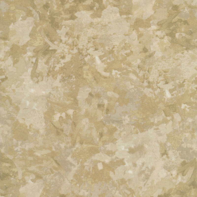 A fabric with a mottled watercolor texture in a beige color