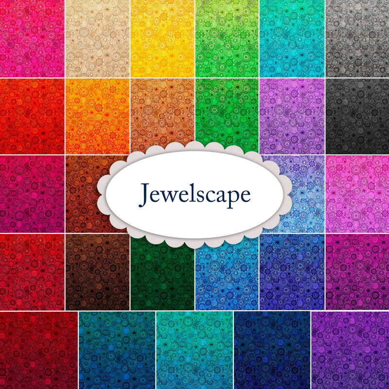 Jewelscape 28 QuarterYard Set by Dan Morris for Quilting Treasures