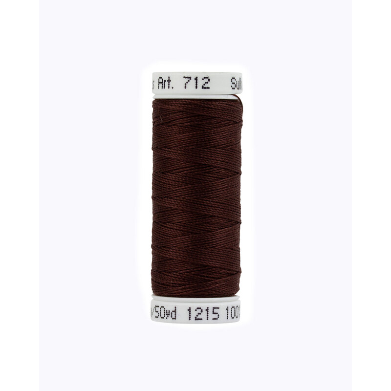 Close up image of Sulky 12 wt cotton thread in blackberry.