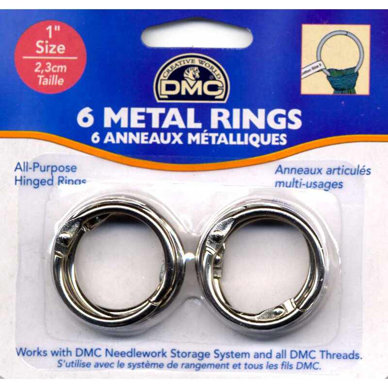 DMC Metal Rings 1 6/Pkg
