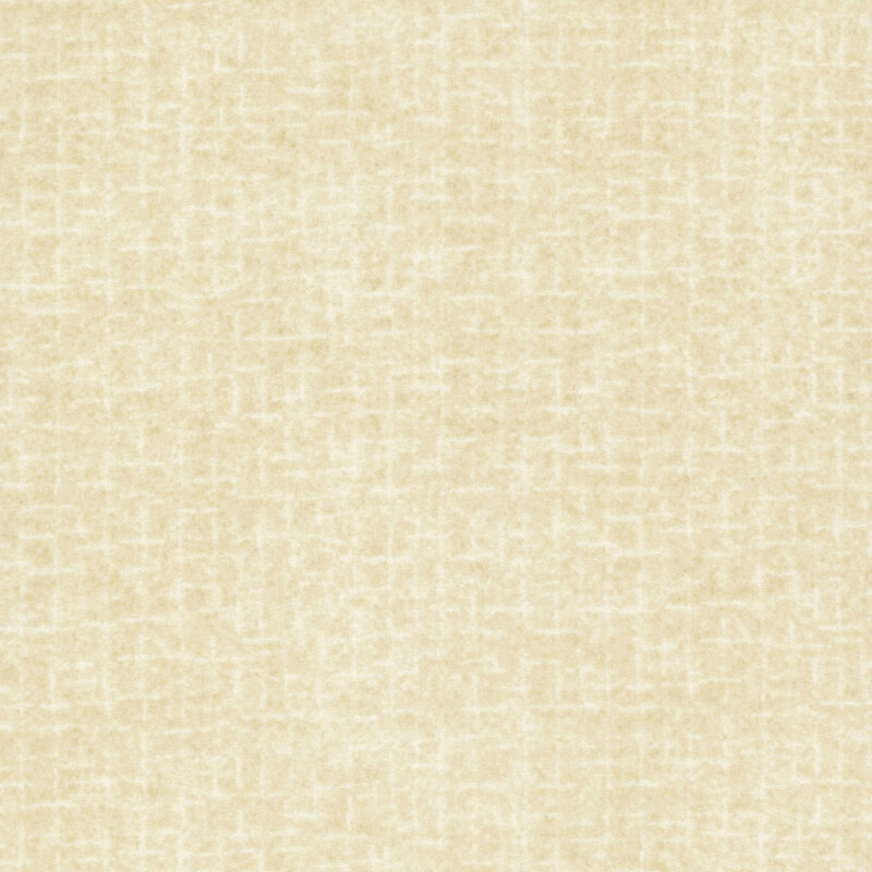 cream flannel fabric with lighter crosshatch texturing