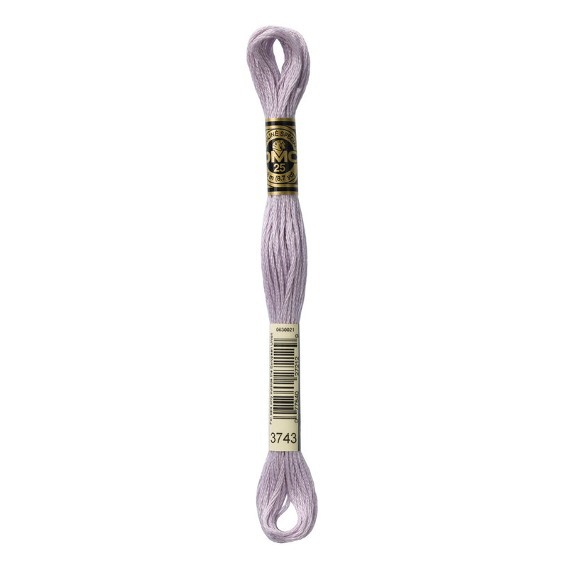 Close up image of DMC 3743 embroidery floss in its packaging