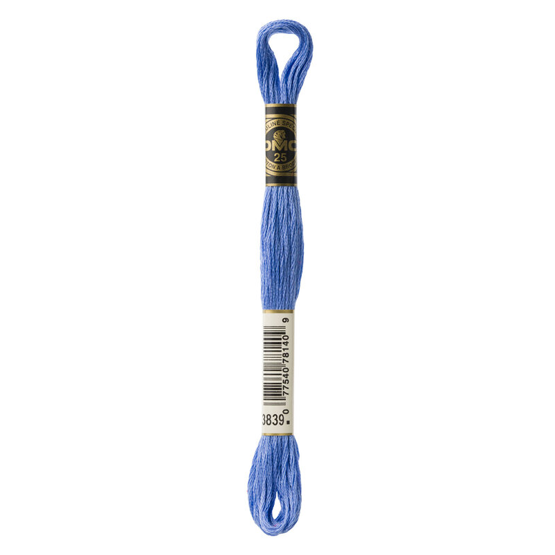 Close up image of DMC 3839 embroidery floss in its packaging