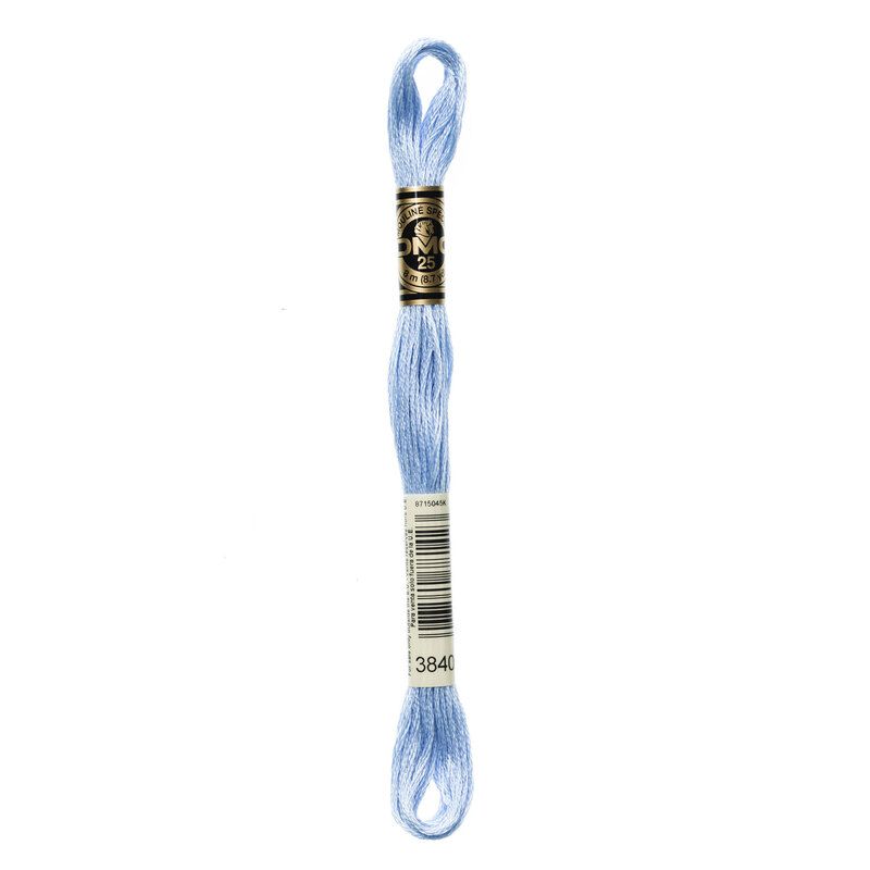 Close up image of DMC 3840 embroidery floss in its packaging