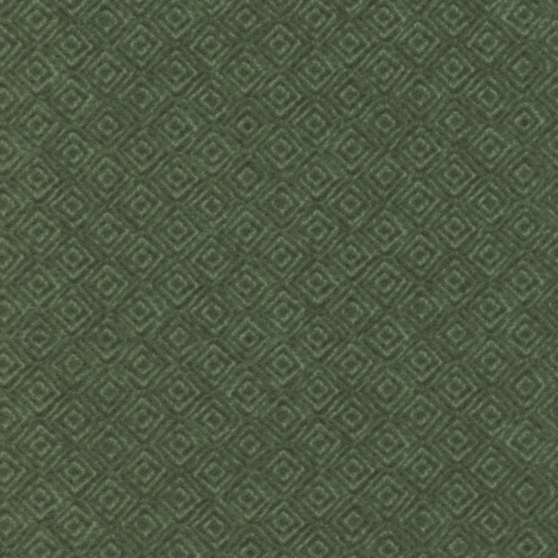 muted green flannel fabric with geometric designs 
