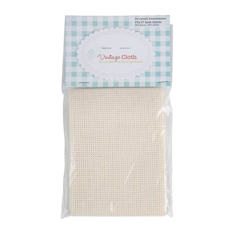 The front of the Lori Holt Tula Vintage Cloth - Buttermilk on a white background