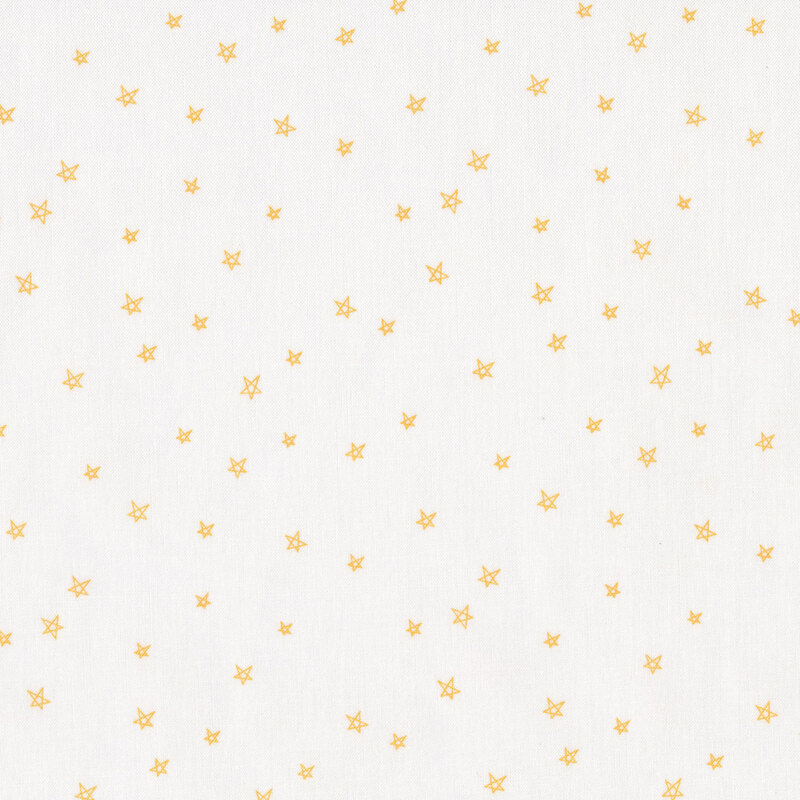 Small yellow stars all over a white background