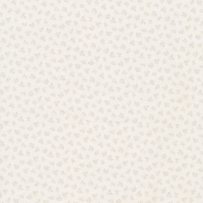 Light cream fabric with tossed mini flower buds all over