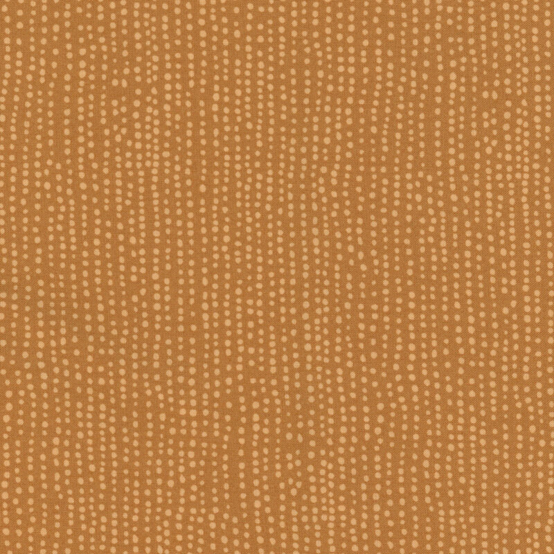 Brown fabric with tonal light brown columns of dots