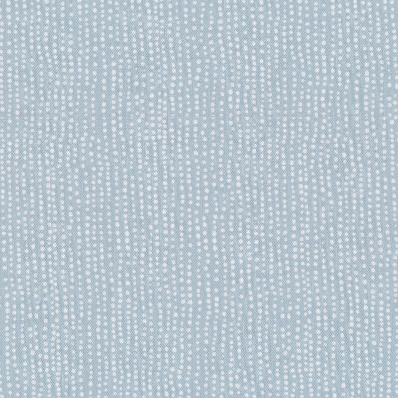 Light blue fabric with small white dots all over