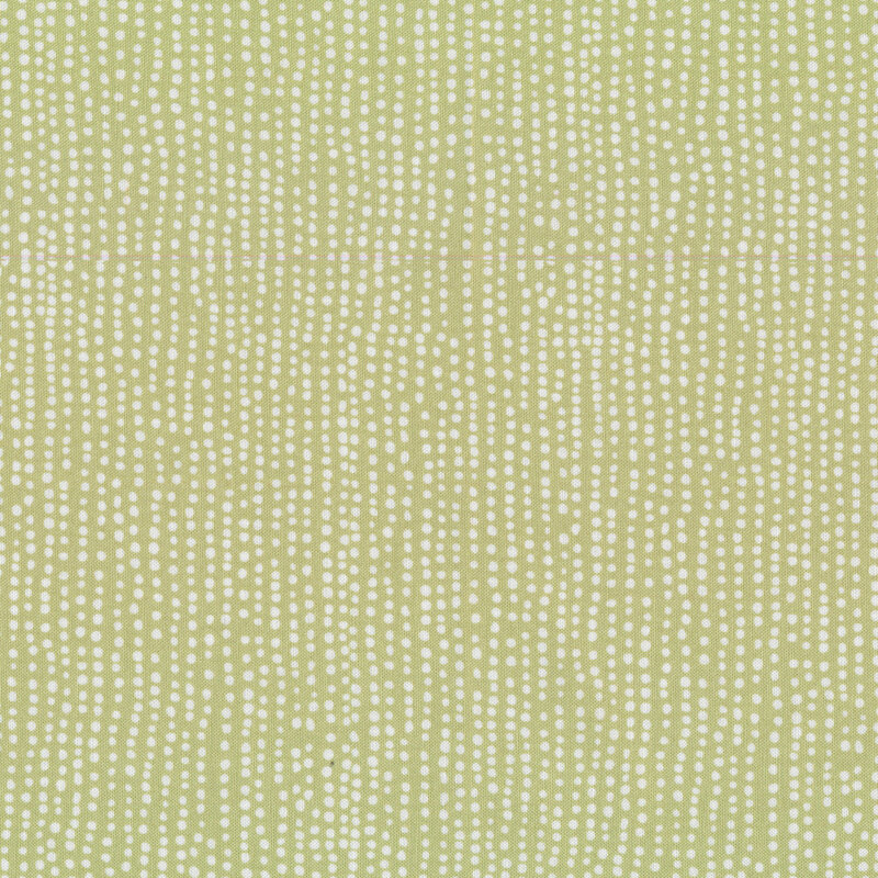 Light green fabric with small white dots all over