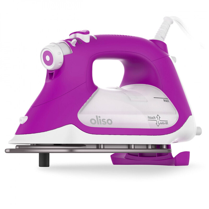 image of Orchid color Oliso Smart Iron on a white background