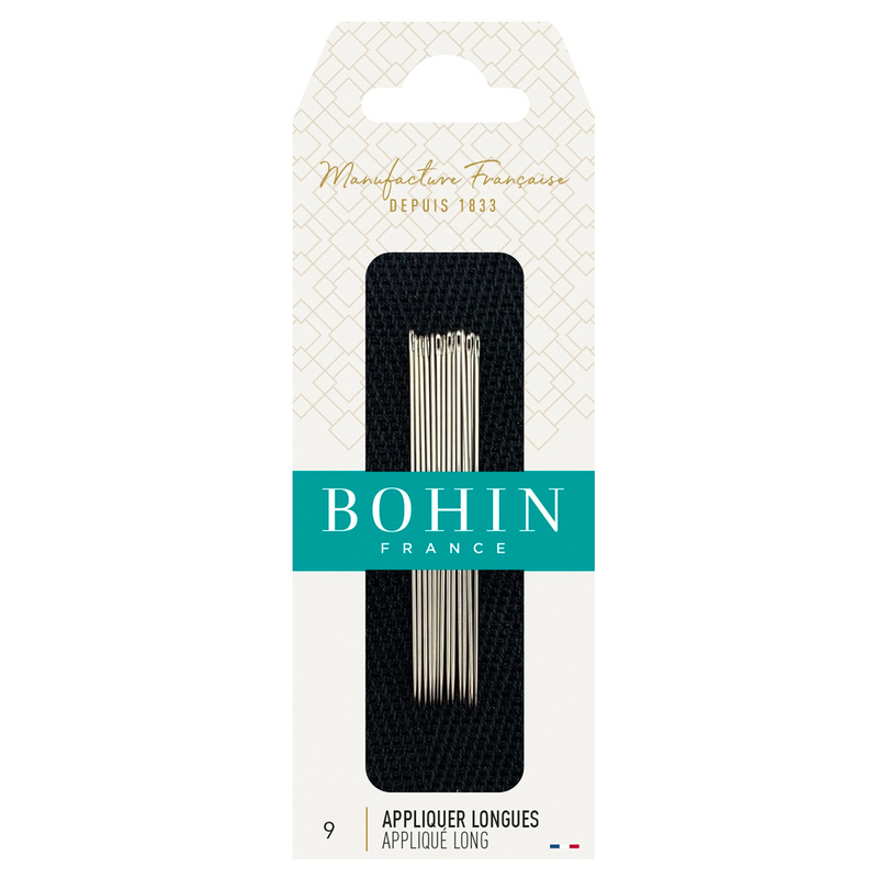 A pack of Bohin Applique Needles in size 9