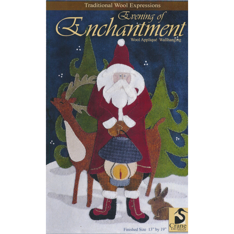 Evening of Enchantment Pattern front cover showing the finished wall hanging