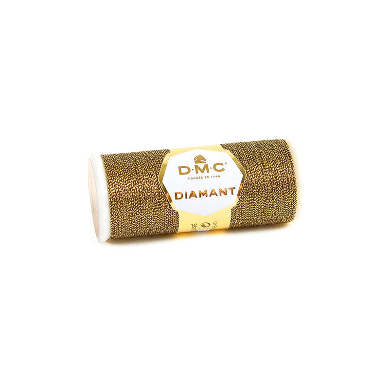 Image of spool of black and gold hand embroidery thread