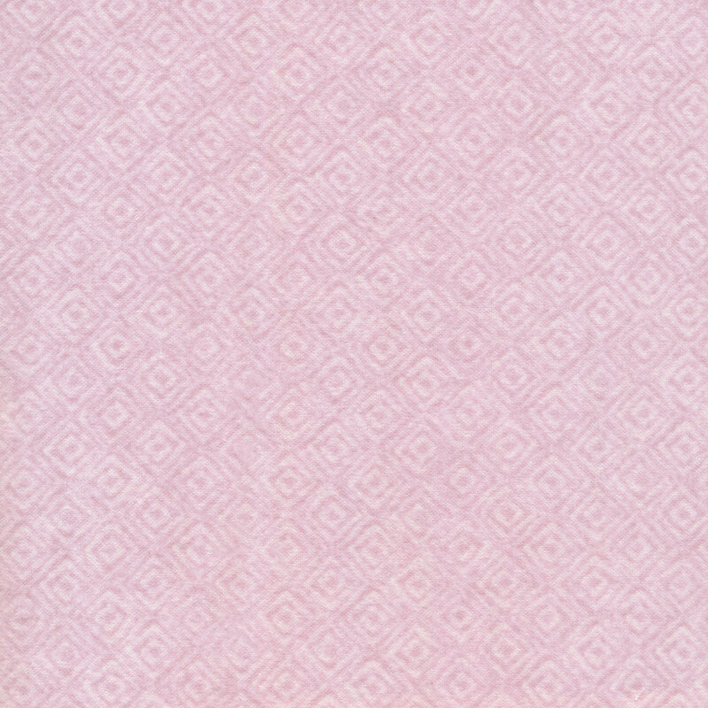 pink flannel fabric with geometric designs 