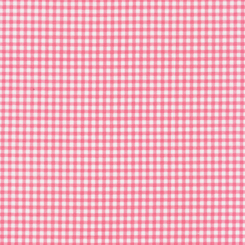 pink gingham fabric 