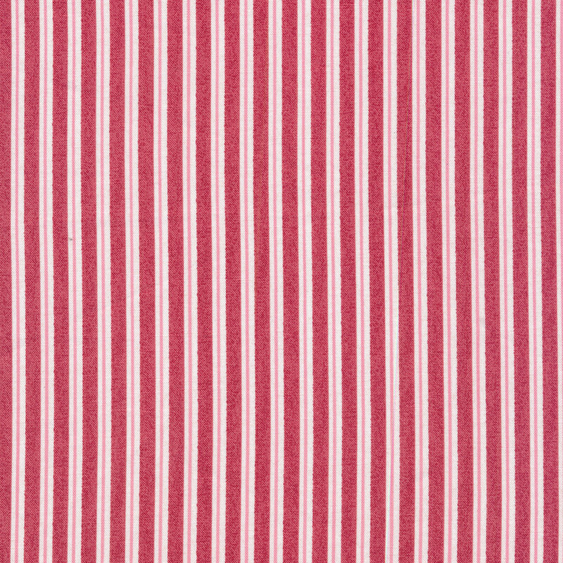 red fabric with stripes 