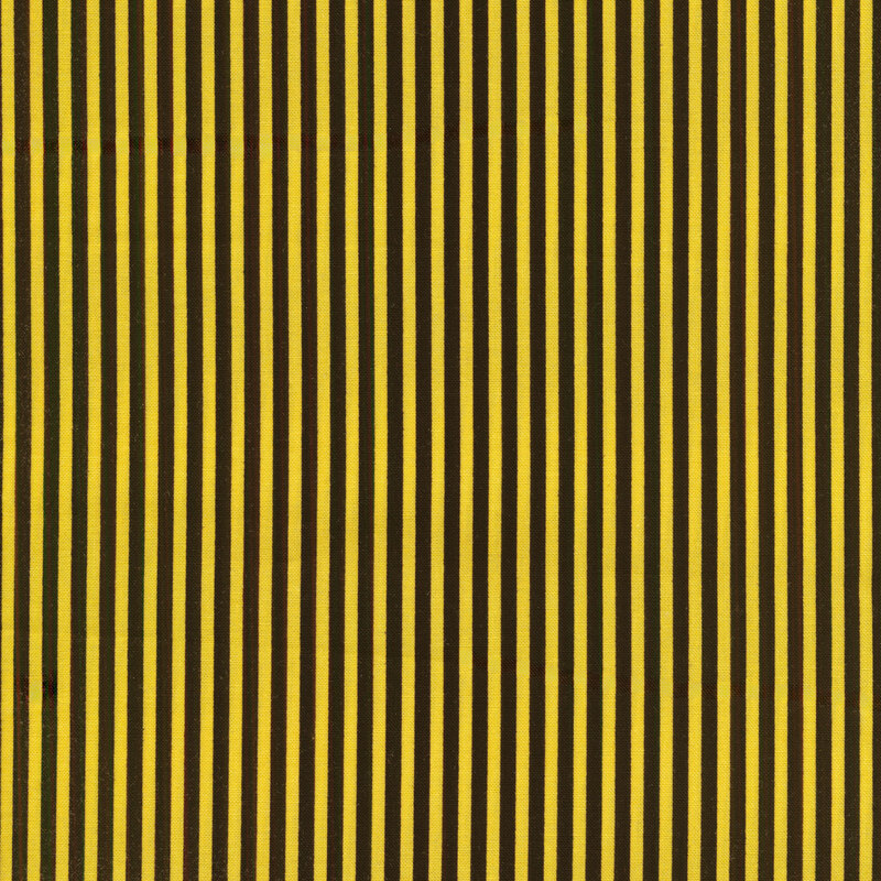 thin, yellow and black vertical stripes