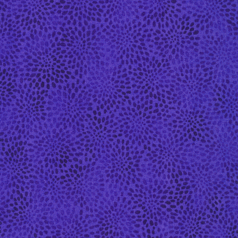 tonal dark blue fabric featuring dots all over 