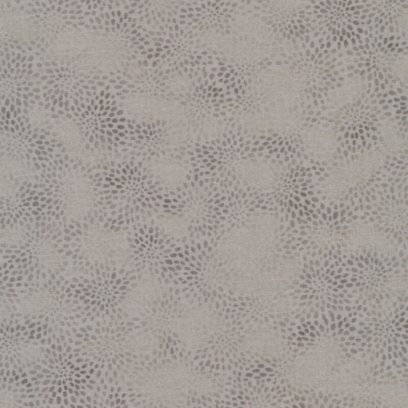 tonal gray fabric featuring dots all over 