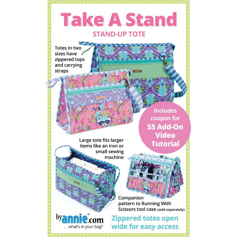 Front cover image of the Take A Stand Stand-Up Tote Pattern