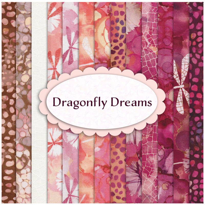 Dragonfly Dreams 13 FQ Set by Deborah Edwards for Northcott Fabrics
