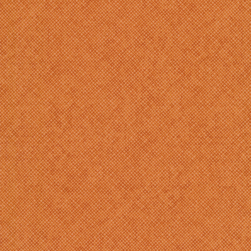 Orange textured fabric with woven look