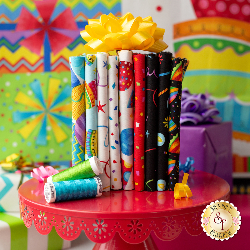 Party Time! 9 FQ Set + Panel by Sharla Fults from Studio E Fabrics