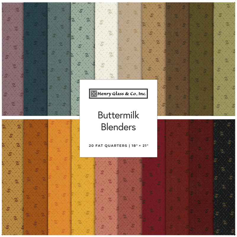 Buttermilk Blenders 20 FQ Set by Buttermilk Basin from Henry Glass Fabrics Shabby Fabrics