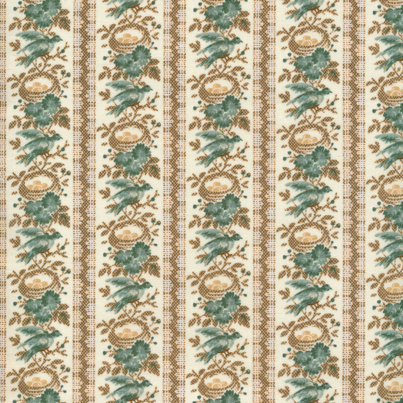 The Fox Homestead 296036 Cream Green by Buttermilk Basin from Henry