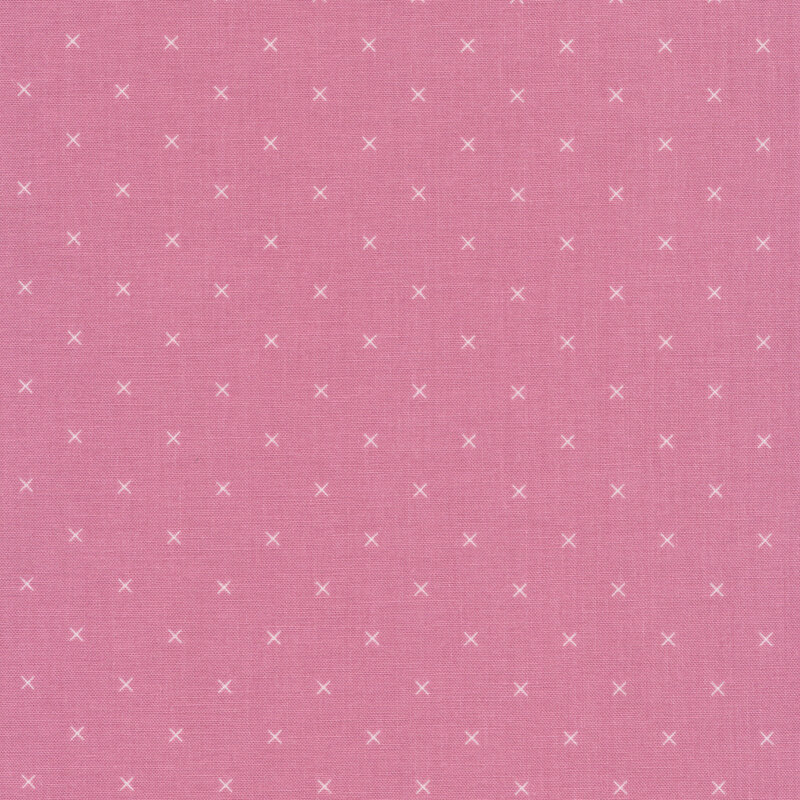 Small white X's all over a pink background