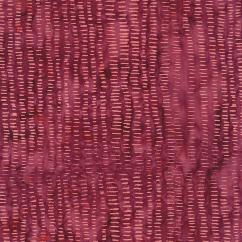 Purple mottled fabric with tiny pale lines in vertical lines of varying sizes.
