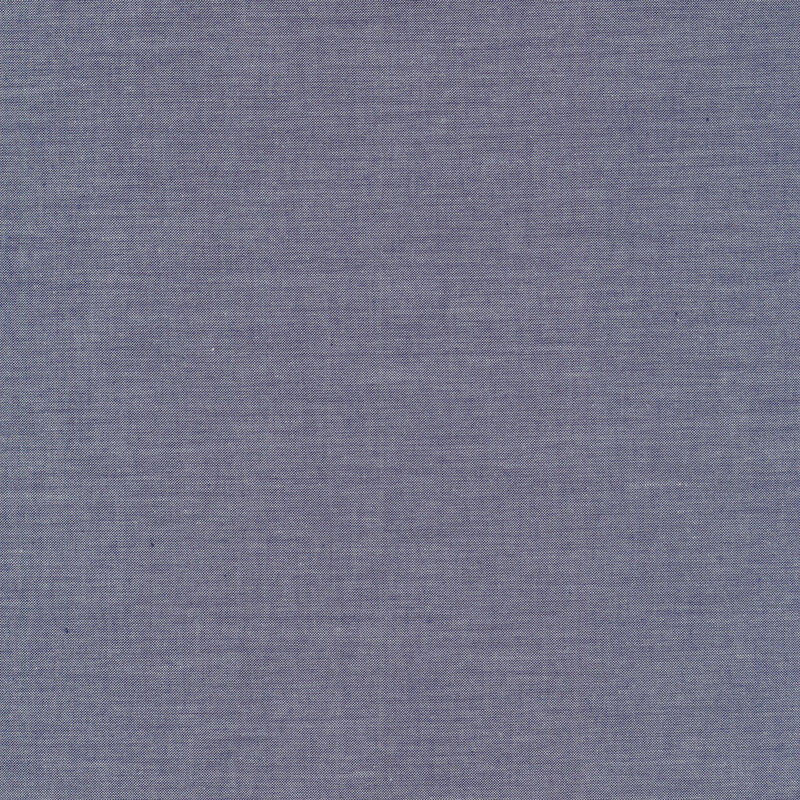 Dark blue Chambray fabric.