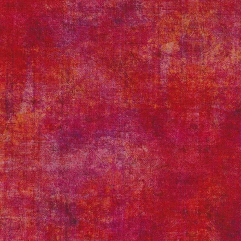 A red tonal fabric with a grunge textured look