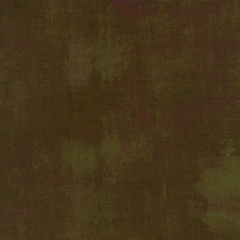 Dark brown fabric with bits of green grunge texturing
