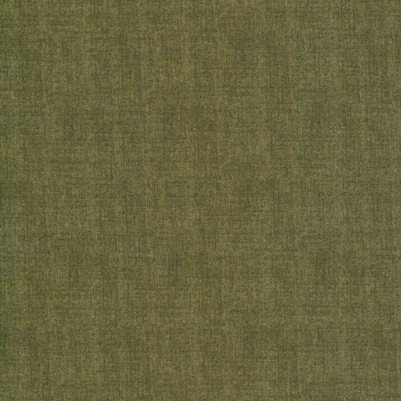 Moss green textured fabric.