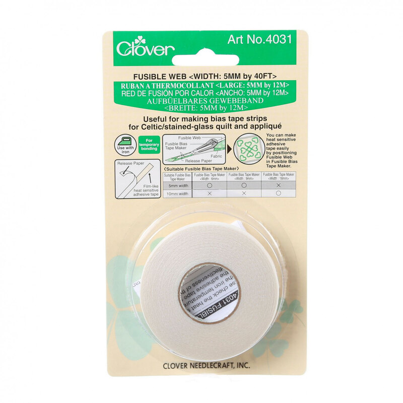 A pack of Clover Fusible 5mm Bias Tape Webbing