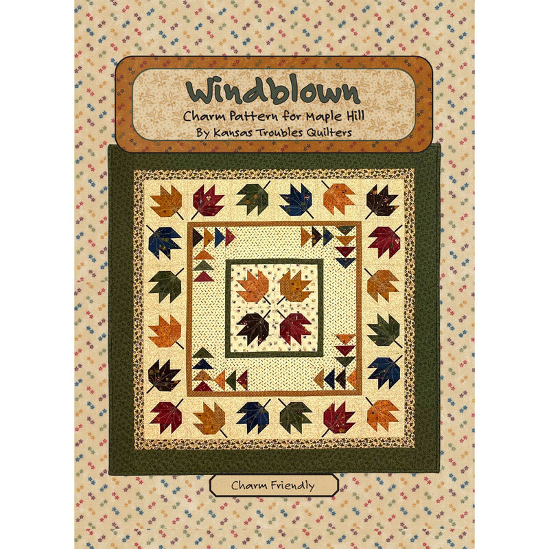 The front of the Windblown pattern by Kansas Troubles Quilters