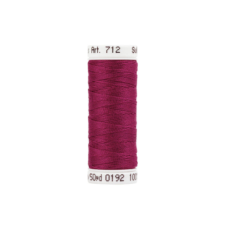 Isolated image of one spool of Sulky Cotton Petites Thread Plum Dandy