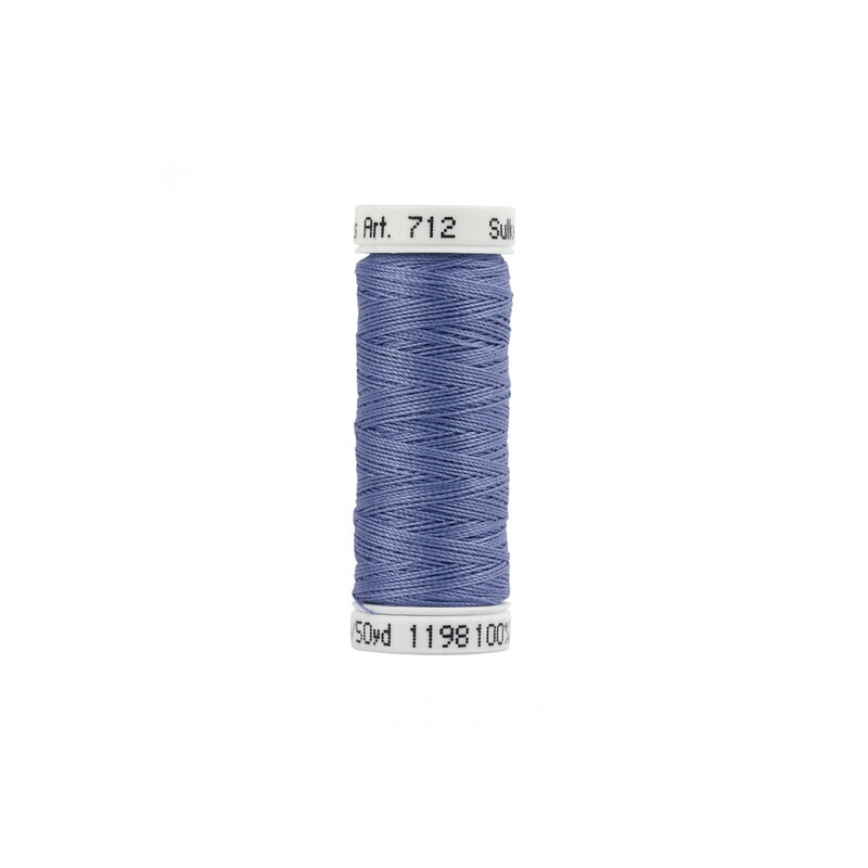 Single isolated spool of Sulky Cotton Petites Thread 712-1198 Dusty Navy on a white background