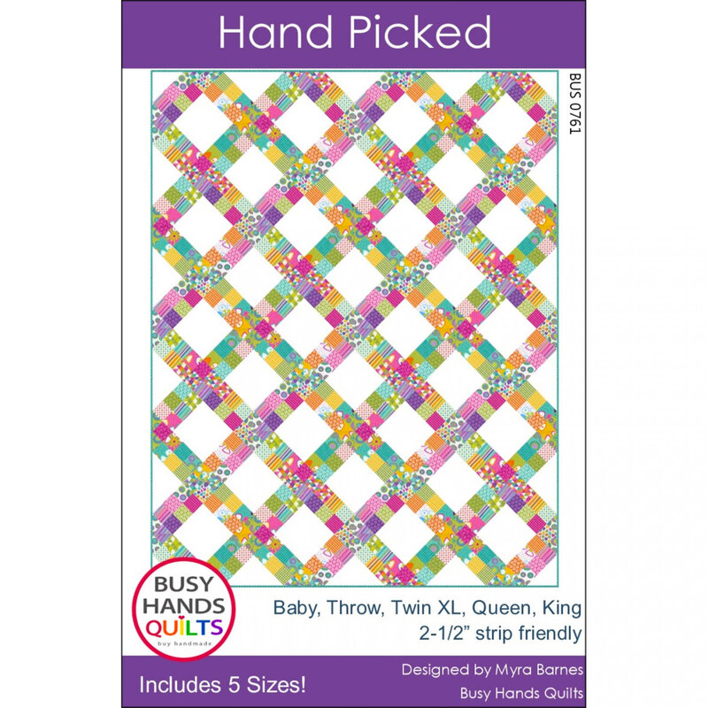 The front of the Hand Picked pattern by Busy Hands Quilts