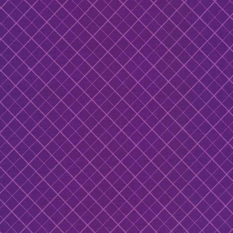 Light purple trellis pattern on a dark purple background