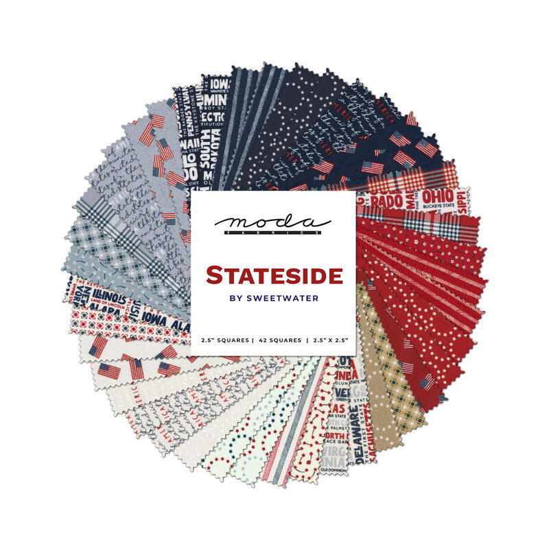 Stateside Mini Charm Pack by Sweetwater for Moda Fabrics | Shabby Fabrics