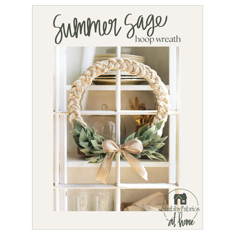 Summer Sage Hoop Wreath Pattern front