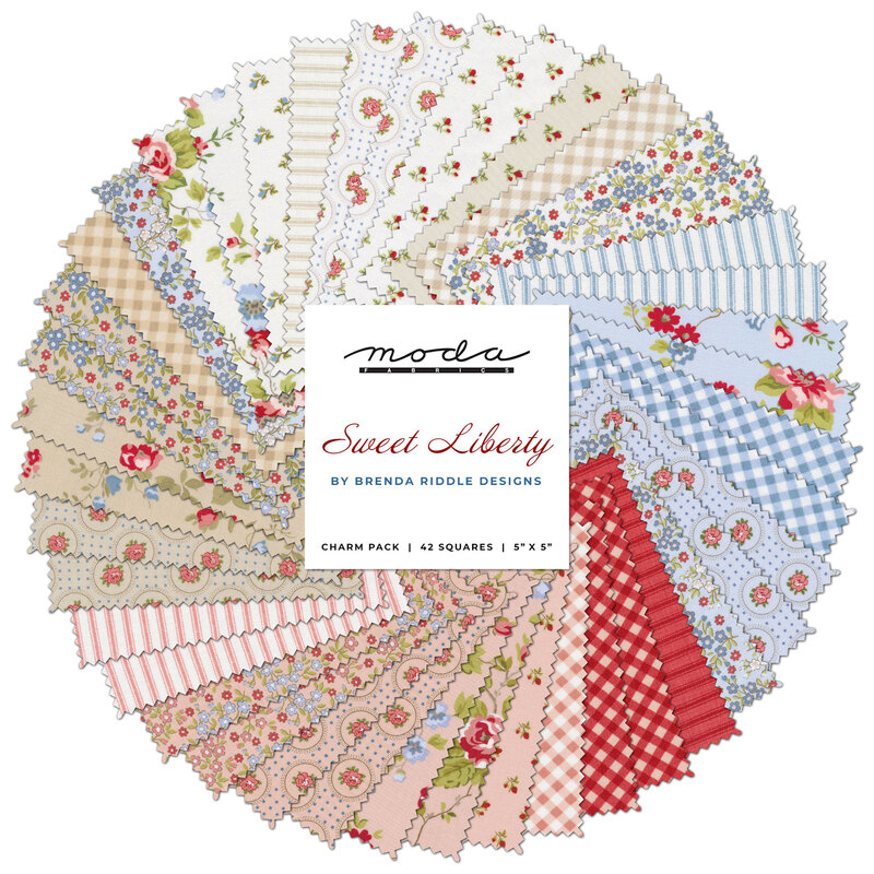 Sweet Liberty Charm Pack by Brenda Riddle for Moda Fabrics | Shabby Fabrics